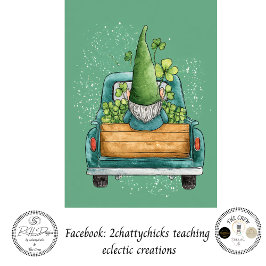 Decoupage Whimsical St. Patrick's Day Gnome Seidenpapier