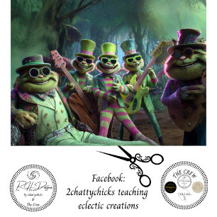 Decoupage-Wunderland-Grinsen Katzenband Wald Seidenpapier