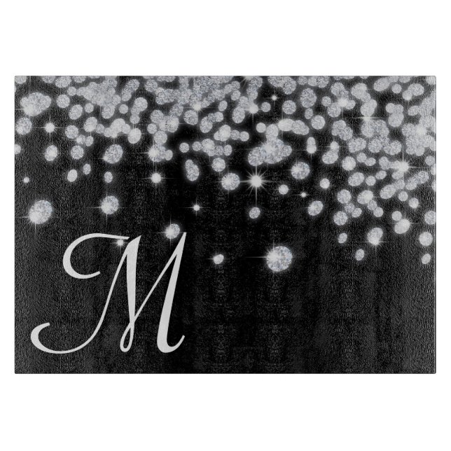 Découper Bijoux en diamant Bijoux Monogramme Planche à déco (Devant)