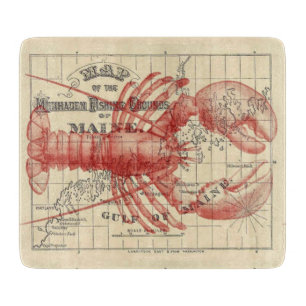 Découper Carte vintage du Maine avec la planche à découpe