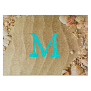 Découper Plage Seashell Hawaii Monogramme Planche à découpe