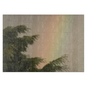 Découper Planche à coudre arc-en-ciel et arbres
