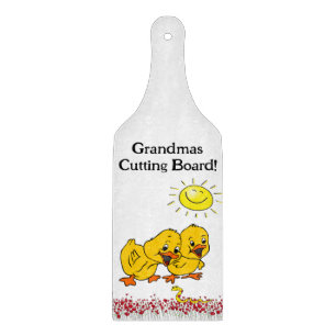 Découper Planche à verre Jaune Chicks Floral