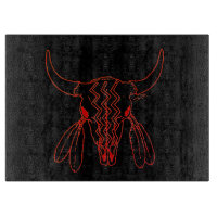 Red Ghost Dance Buffalo ligne noir planche à décou