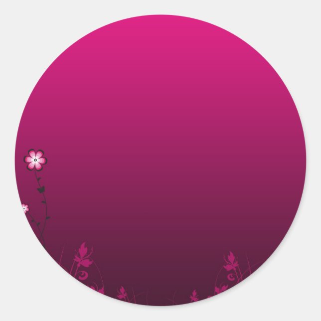 Découvrez des Stickers Rond Classique De Haute Qua (Devant)