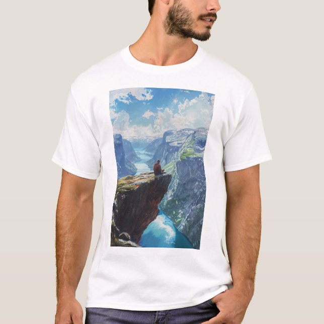 Découvrez le T-shirt Trolltunga de Norvège (Devant)