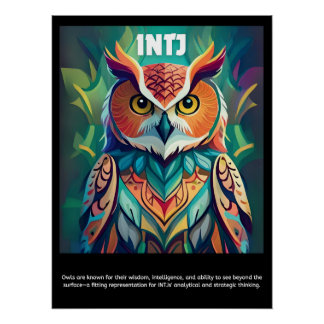 Découvrez votre hibou intérieur : Poster INTJ