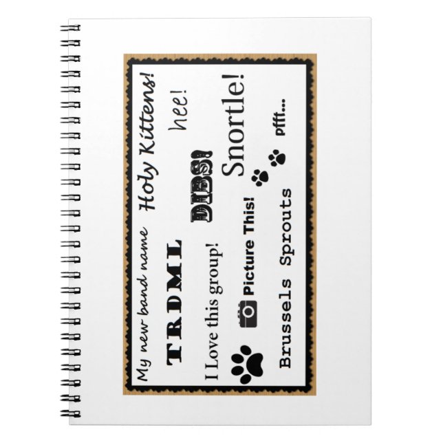 Décrivez ceci ! carnet (Devant)