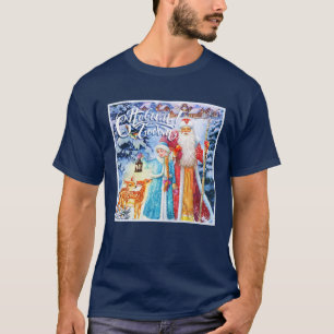 Ded Moroz I Snegurochka S Novym Godom Russia Sovie T-Shirt