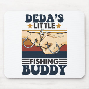 Dedas kleiner Angelkumpel Lustiger Angelpartner Mousepad