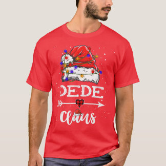 Dede Claus Christmas Light Pajama Familie Matching T-Shirt