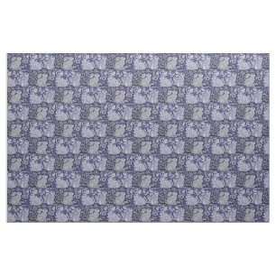 Dedham Blue & White Rabbit Keramik Tile Stoff Art