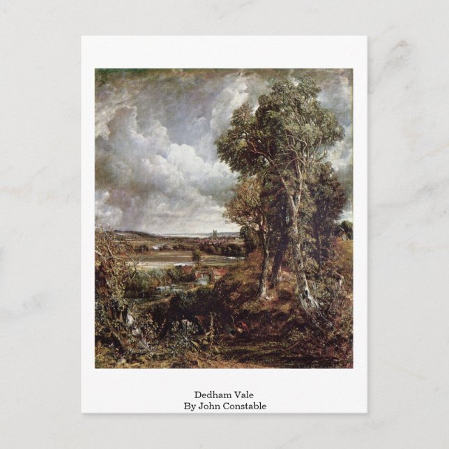 Dedham Vale von John Constable Postkarte (Vorderseite)
