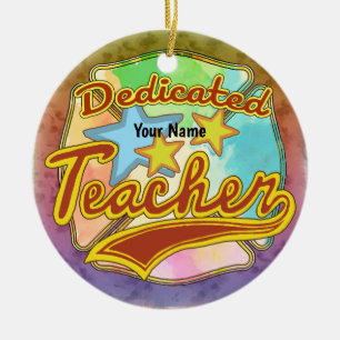 Dedicated Teacher Schmuck Keramik Ornament