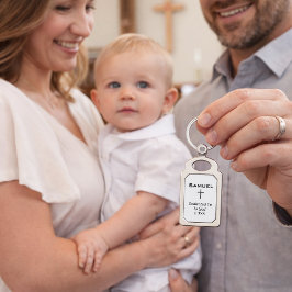 Dedicated to God Boy's Name  Schlüsselanhänger