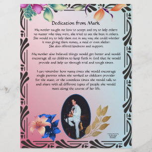 Dedication von Mark Personalisiert Stationary