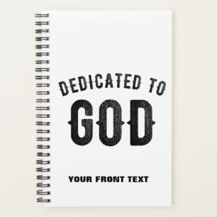 DÉDIÉ À DIEU COOL PERSONNALISABLE NOIR TEXTE