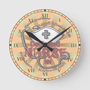 Dediziertes Nurseaxiom Runde Wanduhr