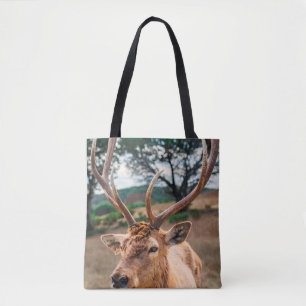 DEE AUF BROWN GRASS FELD UNTER GRAUER SCHLACHTHIMM TASCHE