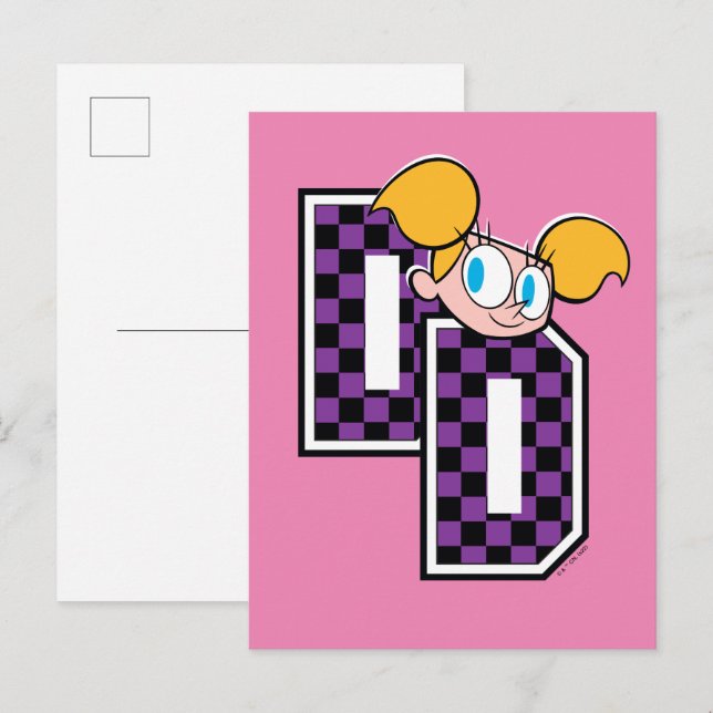 Dee Dee Athletic Letters Graphic Postkarte (Vorne/Hinten)