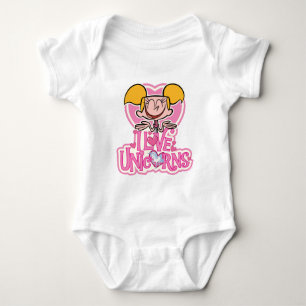 Dee Dee - I Liebe Unicorns Baby Strampler