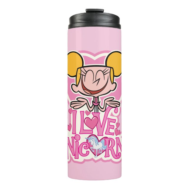 Dee Dee - I Liebe Unicorns Thermosbecher (Vorderseite)