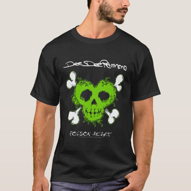Dee Dee Ramone Poison Heart T-Shirt (Vorderseite)