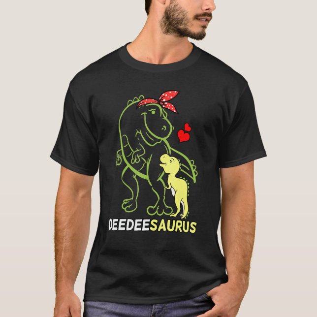 Deedeesaurus Deedee Tyrannosaurus Dinosaur Baby T-Shirt (Vorderseite)