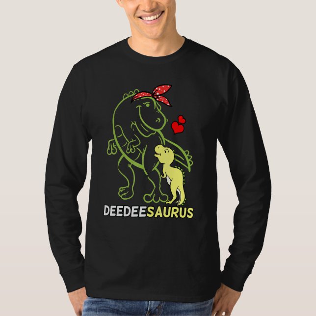 Deedeesaurus Deedee Tyrannosaurus Dinosaur Baby T-Shirt (Vorderseite)