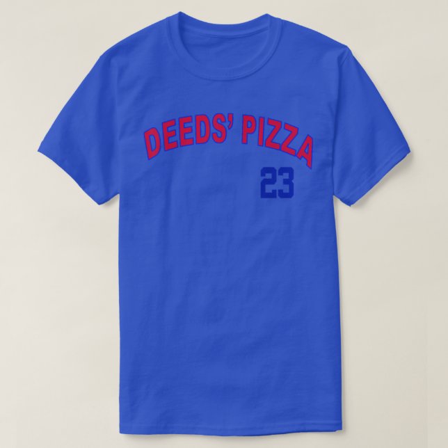 Deeds Pizza Baseball T-Shirt (Design vorne)