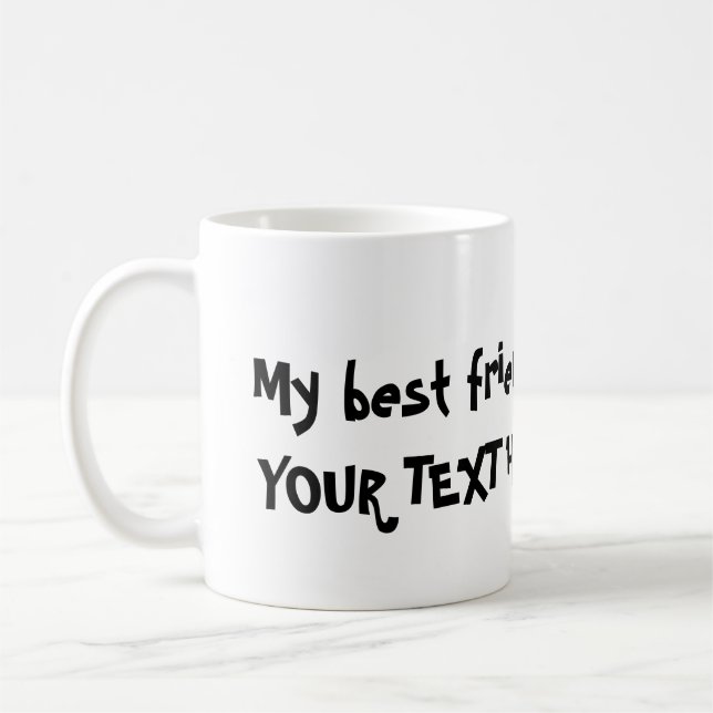 Deefa Hund, mein bester Freund ist ... Tasse (Links)