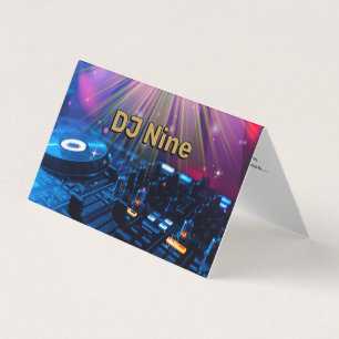Deejay-DJs mischen Musik modernes Musikereignis Visitenkarten