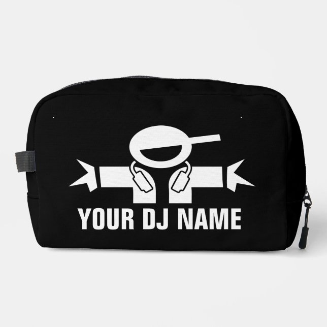 DeeJay Toiletry Tragebeutel mit DJ-Namen Waschbeutel (Vorderseite)