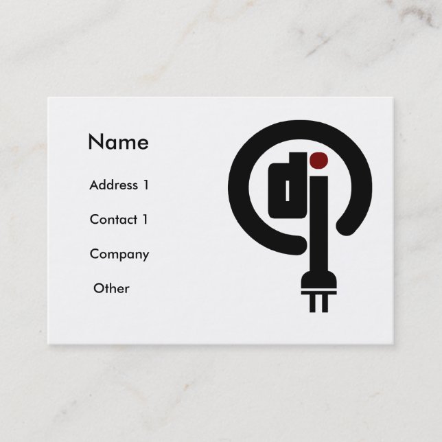 Deejay Visitenkarten Visitenkarte (Vorderseite)