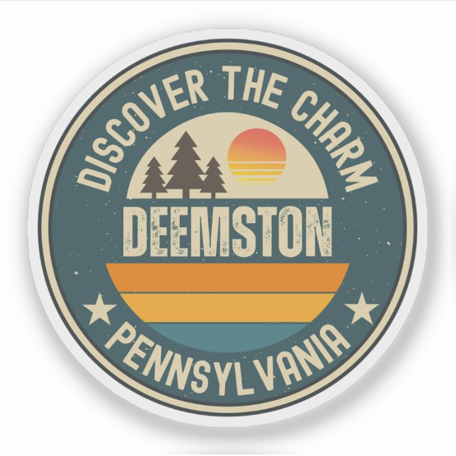 Deemston, Pennsylvania Aufkleber (Vorderseite)
