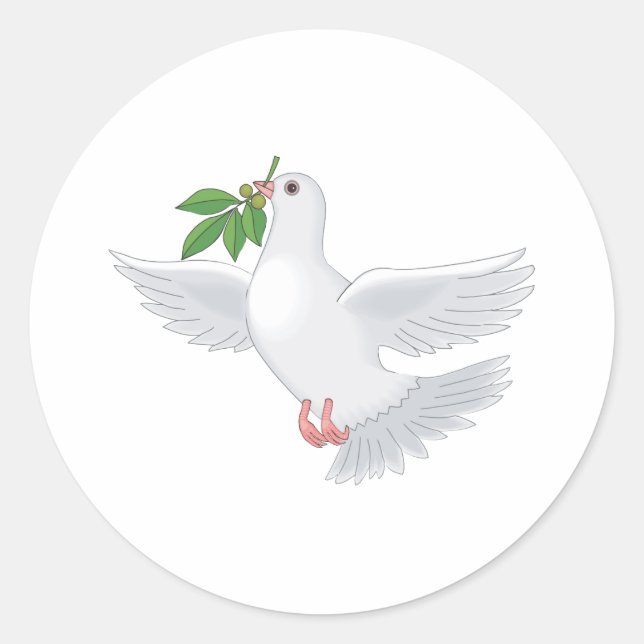 Deena Dove Runder Aufkleber (Vorderseite)