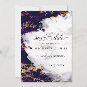 Deep Amethyst Watercolor Geode BarefootBride™