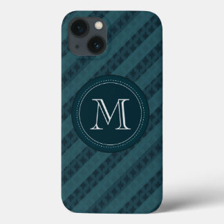Deep Aqua Navy Blue Custom Monogram iPhone 6 Fall Case-Mate iPhone Hülle