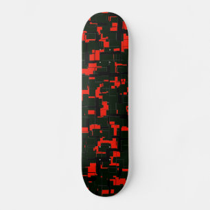 Deep Army Green Black Abstrakt Skateboard