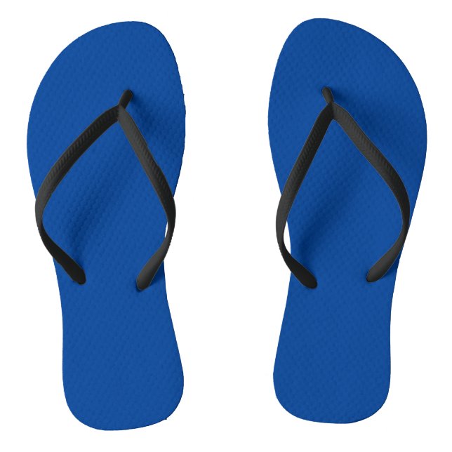 Deep Blue #004095, Cool Blue Flip Flops (Fußbett)