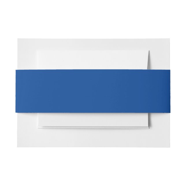 Deep Blue #004095 - Versandzubehör Einladungsbanderole (Vorderseite Beispiel)