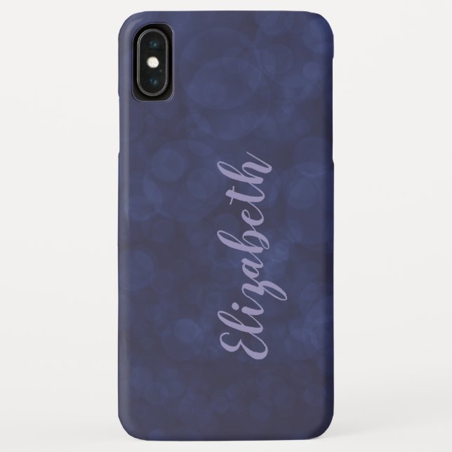Deep Blue Bokeh Case-Mate iPhone XS Max Hülle (Rückseite)