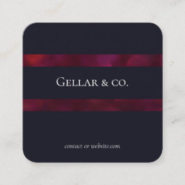 Deep Blue Business Card Quadratische Visitenkarte