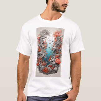 Deep Blue Designs: Sammlung von Ocean-Themed-T - S T-Shirt