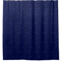Deep Blue Duschvorhang mit Tiny Stars