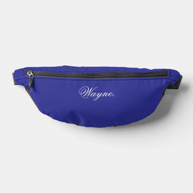 Deep Blue Fanny Pack Featuring Your Custom Name (Poser)