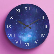 Deep Blue Galactic Center White Roman Numerals