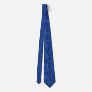 Deep Blue Glitzer Neck Tie Krawatte