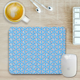 Deep Blue Japanese Pattern Mouse Pad Mousepad