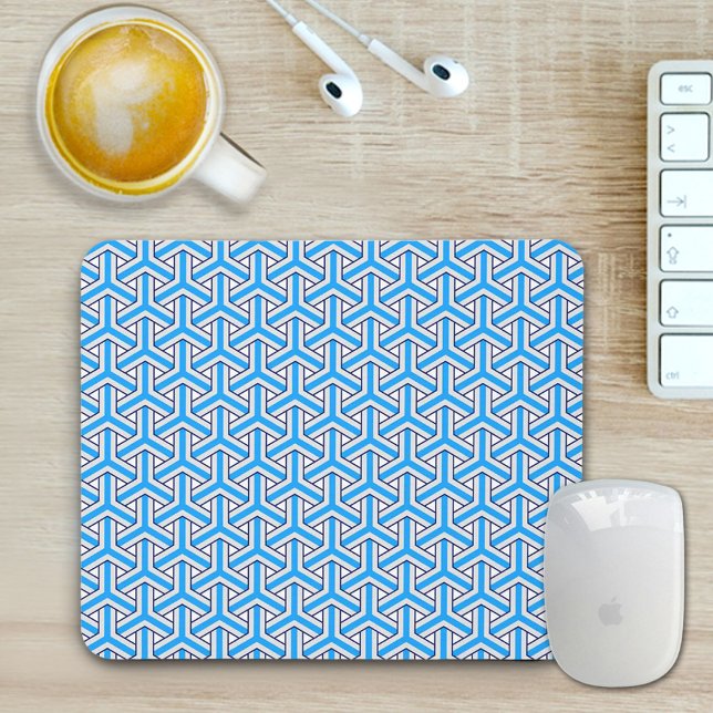 Deep Blue Japanese Pattern Mouse Pad Mousepad (Von Creator hochgeladen)